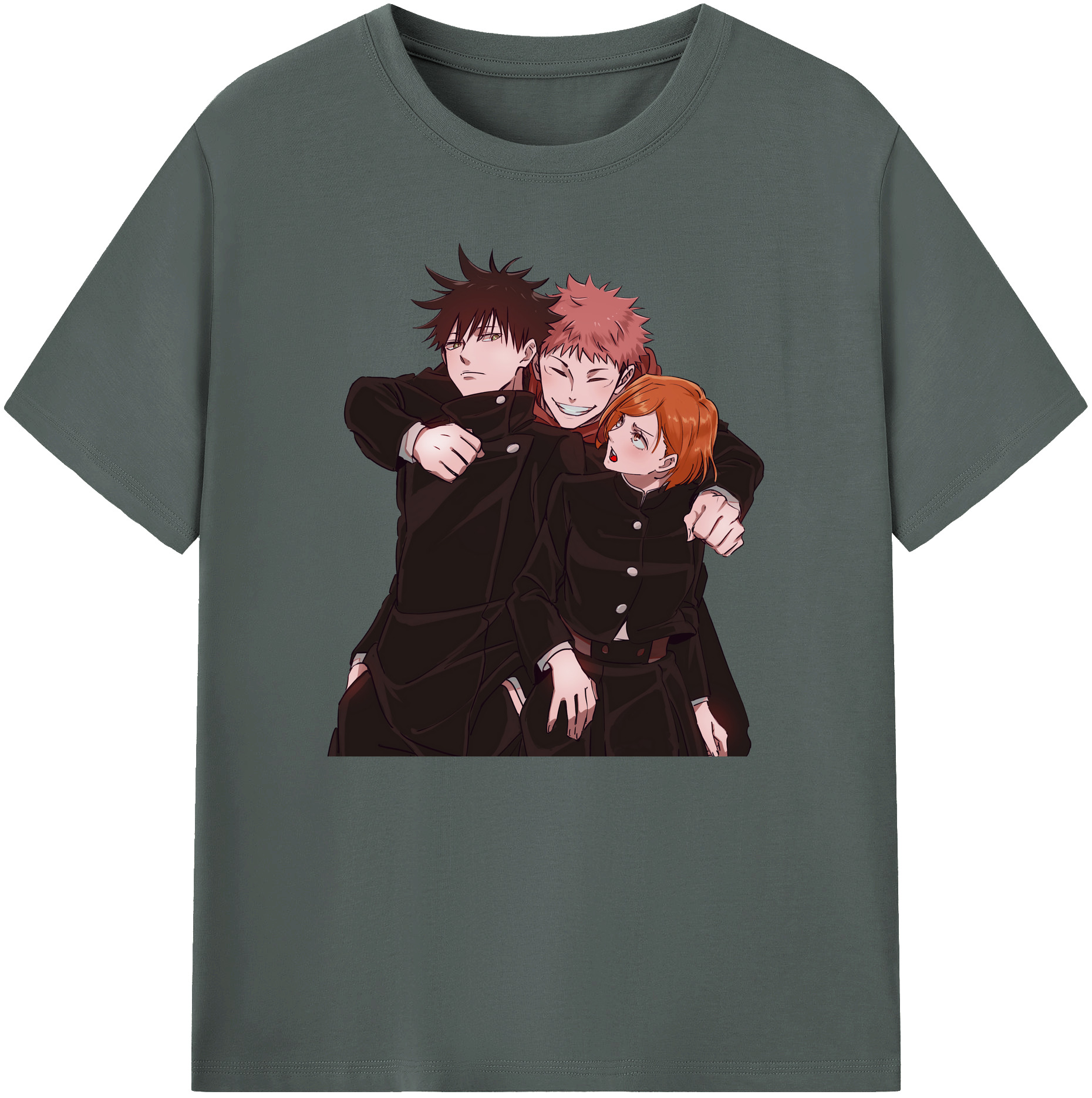 （画像用） 呪術廻戦 Jujutsu Kaisen 綿100％ メンズ半袖Tシャツ｜肌触りやわらか＆通気性